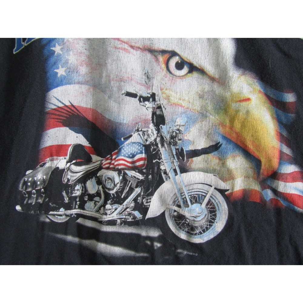 Harley Davidson Eagle Motorcycle T Shirt 2005 Alamo City San‎ Antonio Texas 2X - Picture 6 of 10